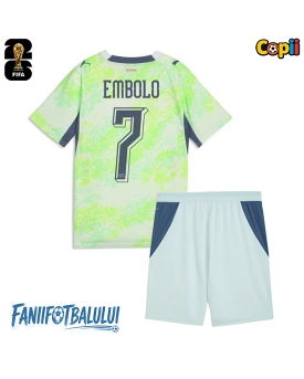 Elveția Breel Embolo #7 Echipament de Fotbal Replică Mondial 2026 Copii Deplasare (+ Șorturi)